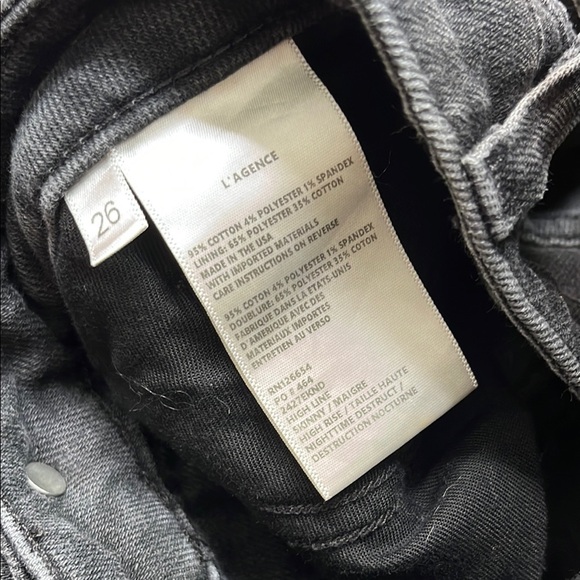 L’AGENCE High Line Skinny Jeans size 26 - Picture 13 of 16